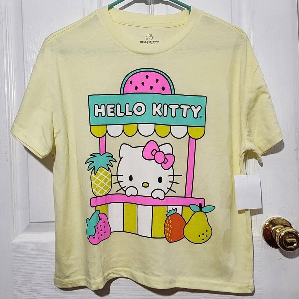 Yellow Hello Kitty Fruit Tshirt